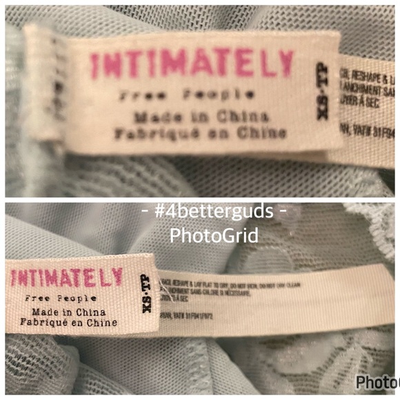 FP Intimately Free People Gallon Lace Deep V-neck Bralette Misty Mint XS TP - Picture 10 of 16